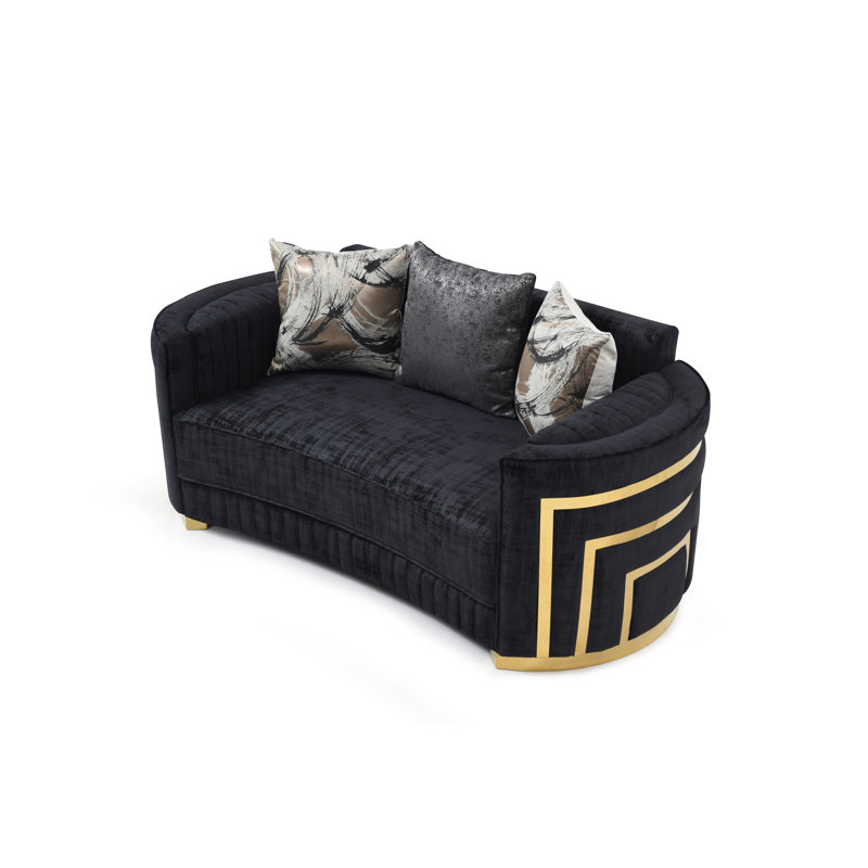 Soledad 75in Loveseat, Black