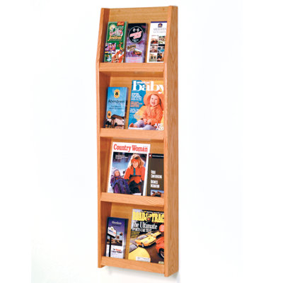 Dakota Wave Wood Magazine Rack