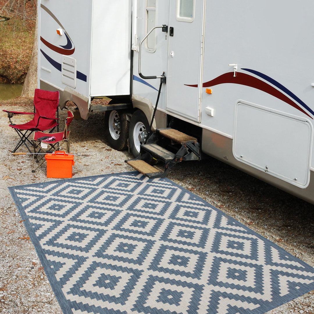 Ecology Collection Geometric Indoor / Outdoor Area Rug