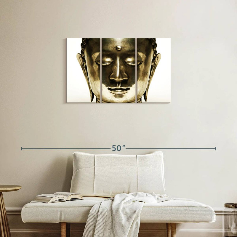 Bouddha en face, H 20 po x l 33 po