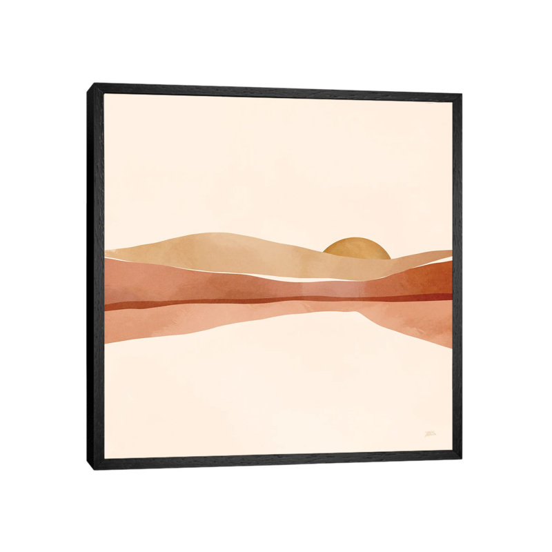 Blush Sunset by Bria Nicole - Print on Canvas, Black Framed, 45.72 cm H x 45.72 cm W