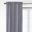 Walker Ticking Stripe Indigo/White Cotton Rod Pocket Drapery Panel Set of 2-74048240-74048206