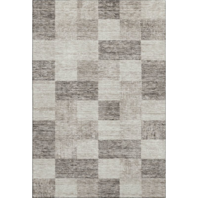 Premium Machine Washable Krause AMF1139 Geometric Rug