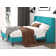 Toderick Upholstered Platform Bed with Deluxe Wingback and Linen Blend