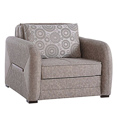 Fauteuil rembourré convertible avec rangement