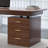 Modern Walnut Solid Wood Desk-640705571