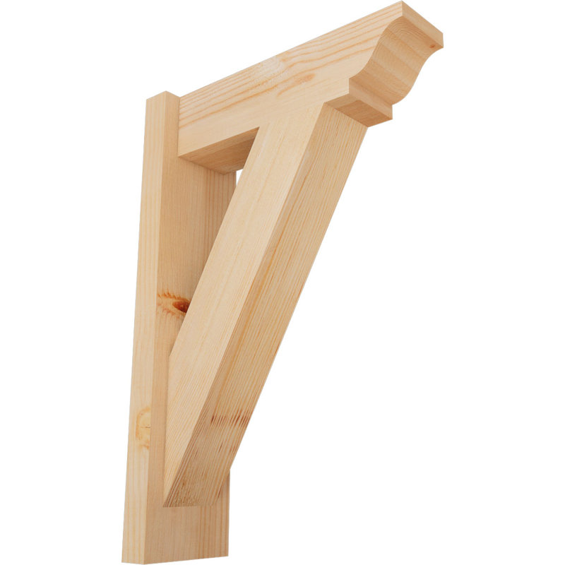 Persienne traditionnelle en bois rustique, Sapin Douglas de 5 1/2 po (lisse), P 16 po x H 24 po
