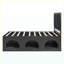 Lit plateforme double pour animaux de compagnie avec coin pour animaux, structure robuste, noir