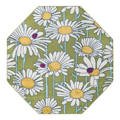 Tapis vert à motif floral Saegertown