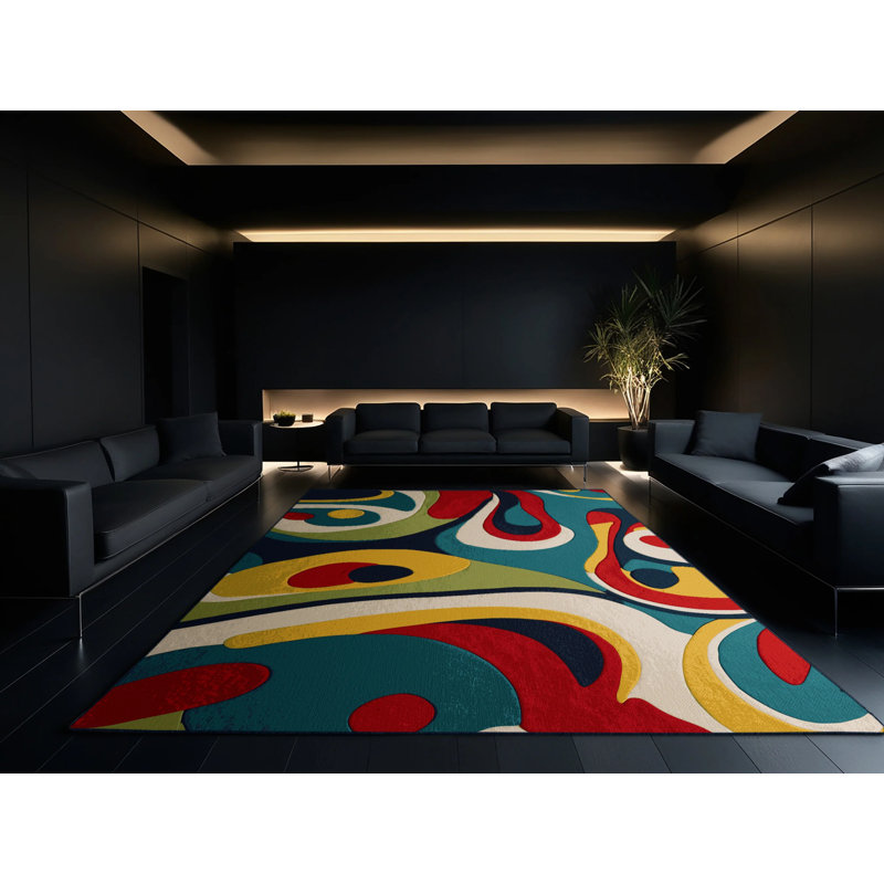 Retro Snap Rug, Rectangle 4' x 6'