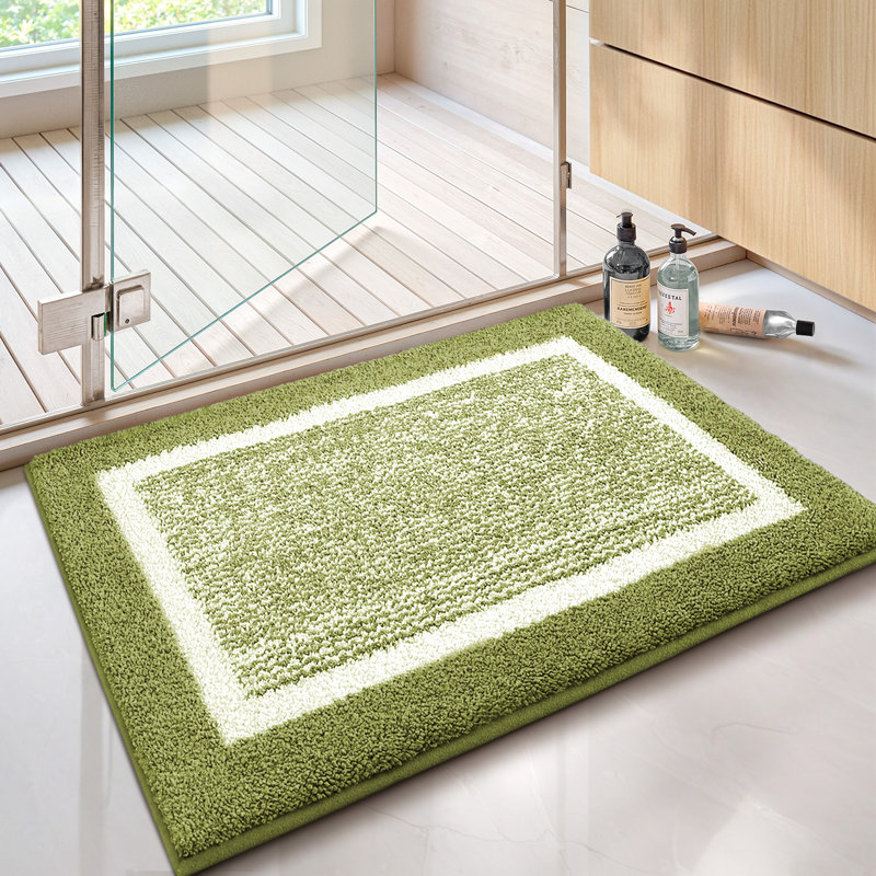 Tapis pour salle de bain Ayleigh, Simple - L 36 po x l 24 po, Vert