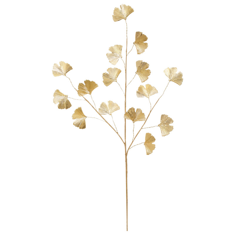 Sculpted Ginkgo Leaf Spray - 32 Inches
