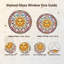 Panneau de vitrail Sun Face H 12 po-1308706397