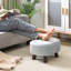 40cm Wide Solid Colour Footstool Ottoman