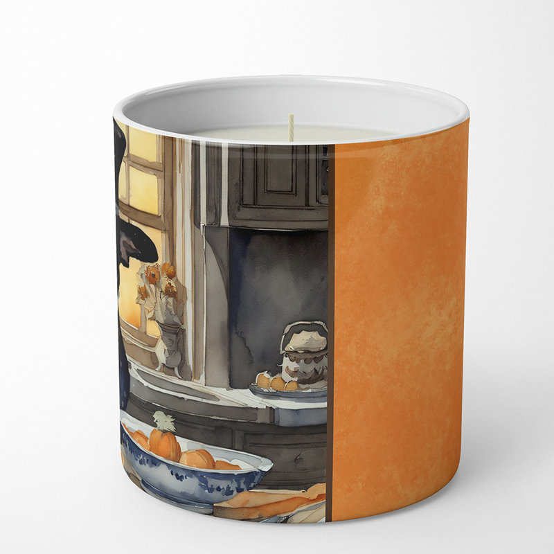 Bougie parfumée Pumpkin Pie avec support en céramique