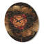 Horloge murale à motif floral fractal-63618559