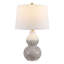 Lampe de table ivoire / vert mousse Batesville 24,5 po