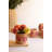  Handcrafted Clay Watermelon Vase Playful Summer Decor Set of 4 - 8"Tall Set of 4