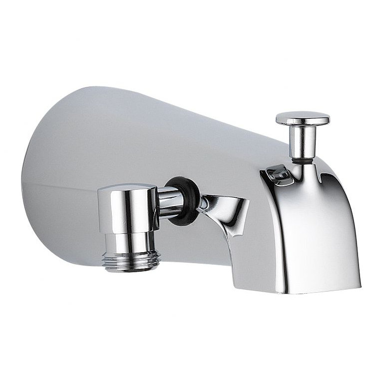 Chrome Wall Mounted Tub Spout with Diverter