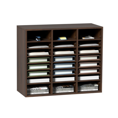 Compartments Office Mailbox with Adjustable Shelves,Literature Sorter 29x12x24.4 inches by Inbox Zero