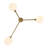 3-Light Glass Semi Flush Mount-1555562305