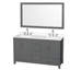 Sheffield 60" Freestanding Double Bathroom Vanity with Quartz Top with 58" Mirror-1951910505-1951910510-1951888846
