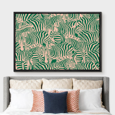 «Profile Of Zebra Herds», art graphique sur toile flottante