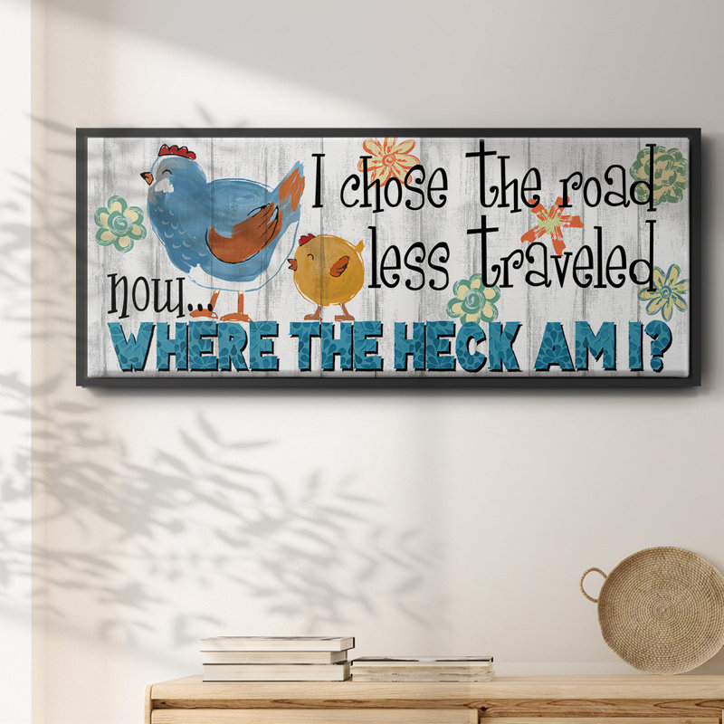 The Road Less - Toile encadrée, H 8 po x l 20 po