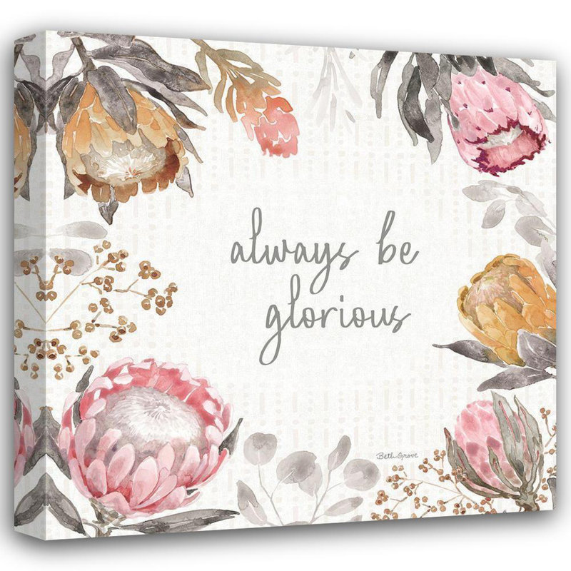 Bungalow Rose Grove, Beth, reproduction d'art sur toile tendue: Petal Passion III Soft Boho, H 36 po x l 36 po