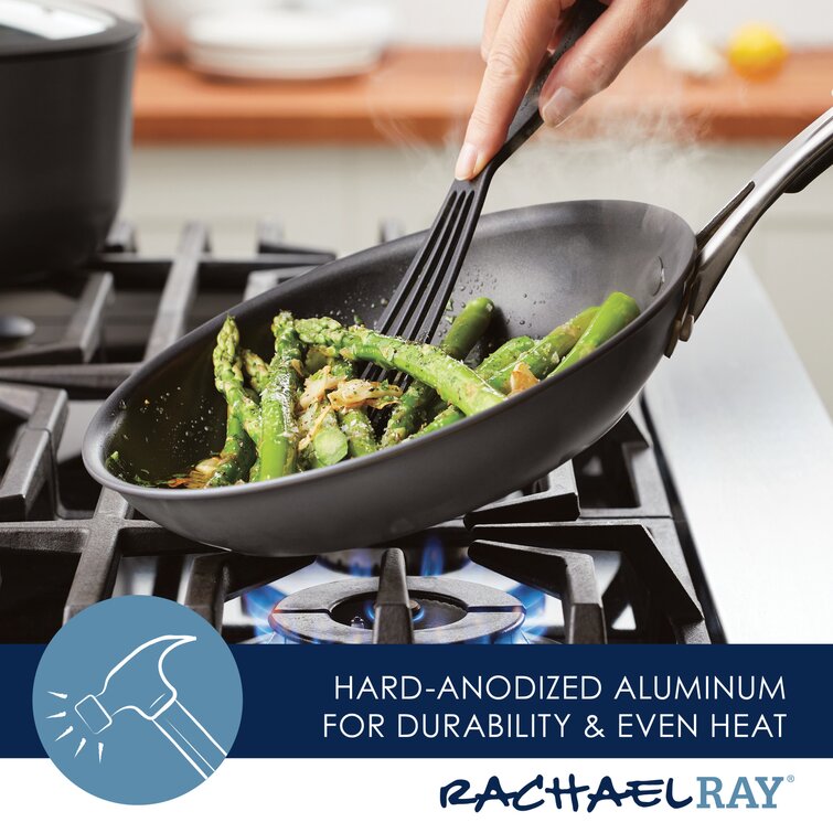 Circulon Radiance Hard-Anodized Nonstick Skillet Frying Pan Set 2-Piece Gray