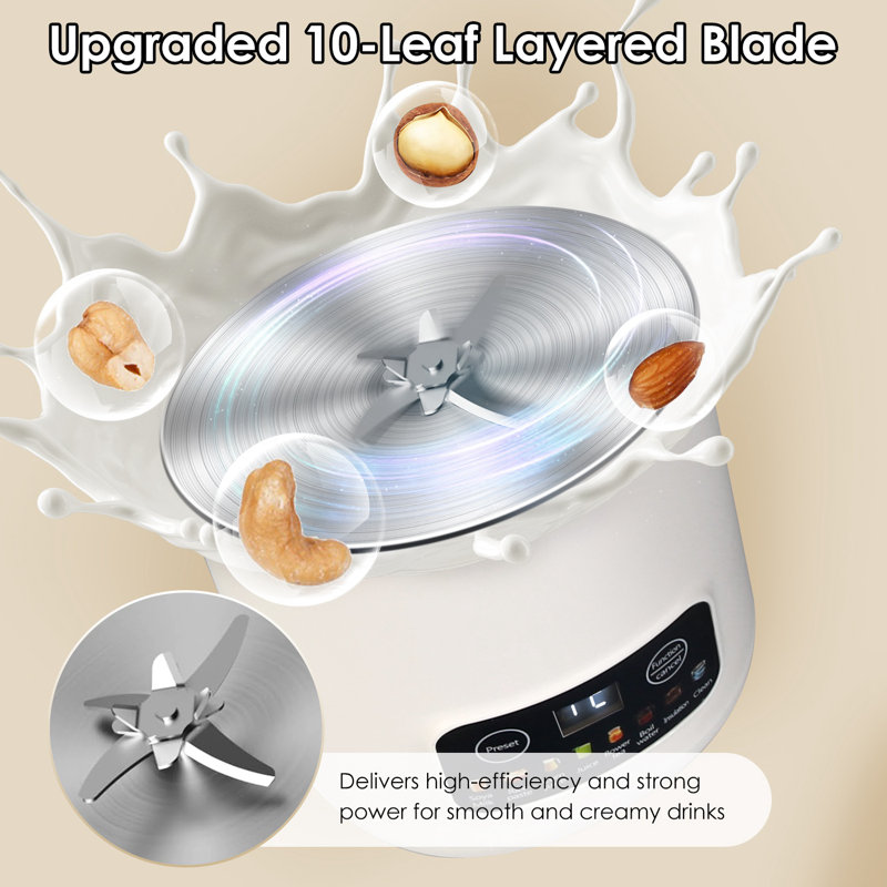27OZ Nut Milk Maker with 12Hours Delay Function Self-Cleaning
