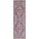 Machine Washable Oriental Blue/Brick Red Area Rug
