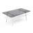 Modern Rectangle Glass Coffee Table with Wood Shelf & Metal Frame, Modern Living Room Table-249688145-249688141