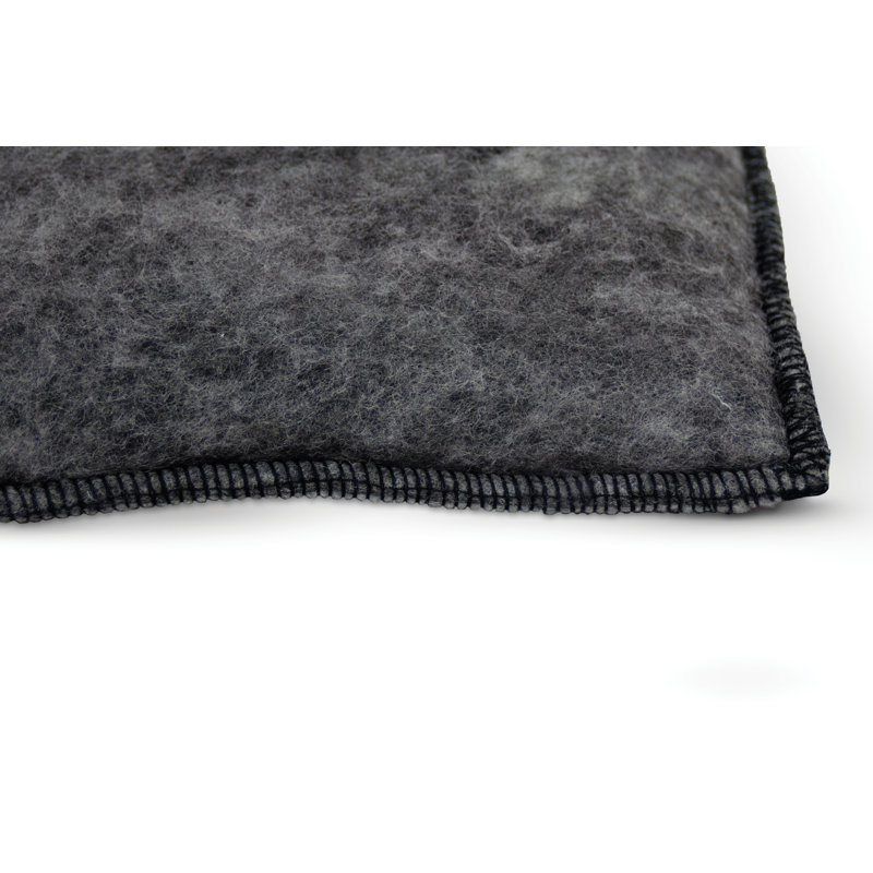 Gray Heated Polyester Rectangular Cat Bed Pad