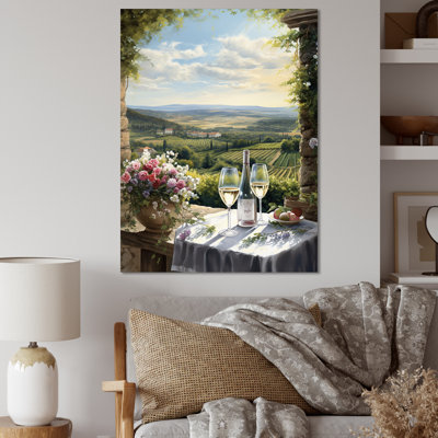 " Vineyard Romantic Charm Landscape "
