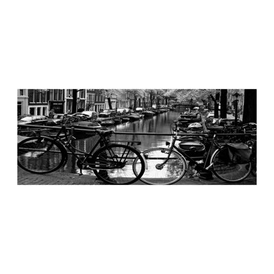 Bicycles Amsterdam - Wrapped Canvas Print