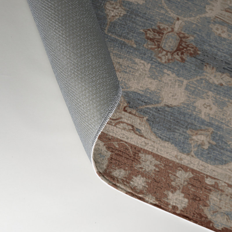 Overdyed Gray Indoor and Outdoor Area Rug, Rectangle 3' x 5'