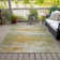 Machine Washable Indoor/Outdoor Xhevrie Aloe Rug