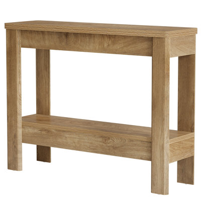 41.34"W Console Table, Farmhouse Sofa Table with Storage Shelf for Entryway