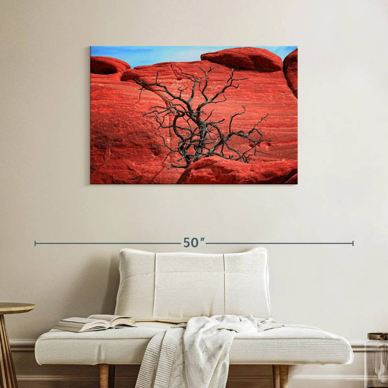 Harnek Dead Tree By Red Rocks, 26" H x 39" W