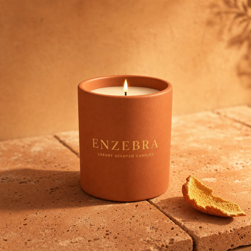 Bougie Dayrol Patrol - mercure moucheté or | 24 oz, Sienna Terracotta · 12 oz