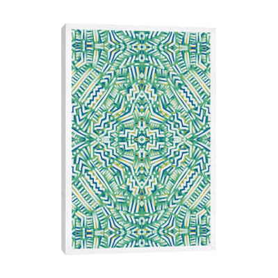 Clandestine Green Yellow by Jacqueline Maldonado - Print on Canvas