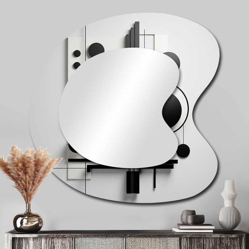 Miroir mural géométrique géométrique Essence II, 33 po x 33 po
