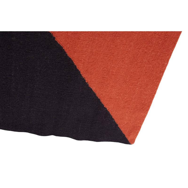 Rectangle 160 cm x 230 cm Striped Wool and Cotton Hand Tufted Area Rug
