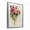 Reproduction sous verre abstrait encadrée d'un bouquet de roses abstraites, design par Carol Robinson