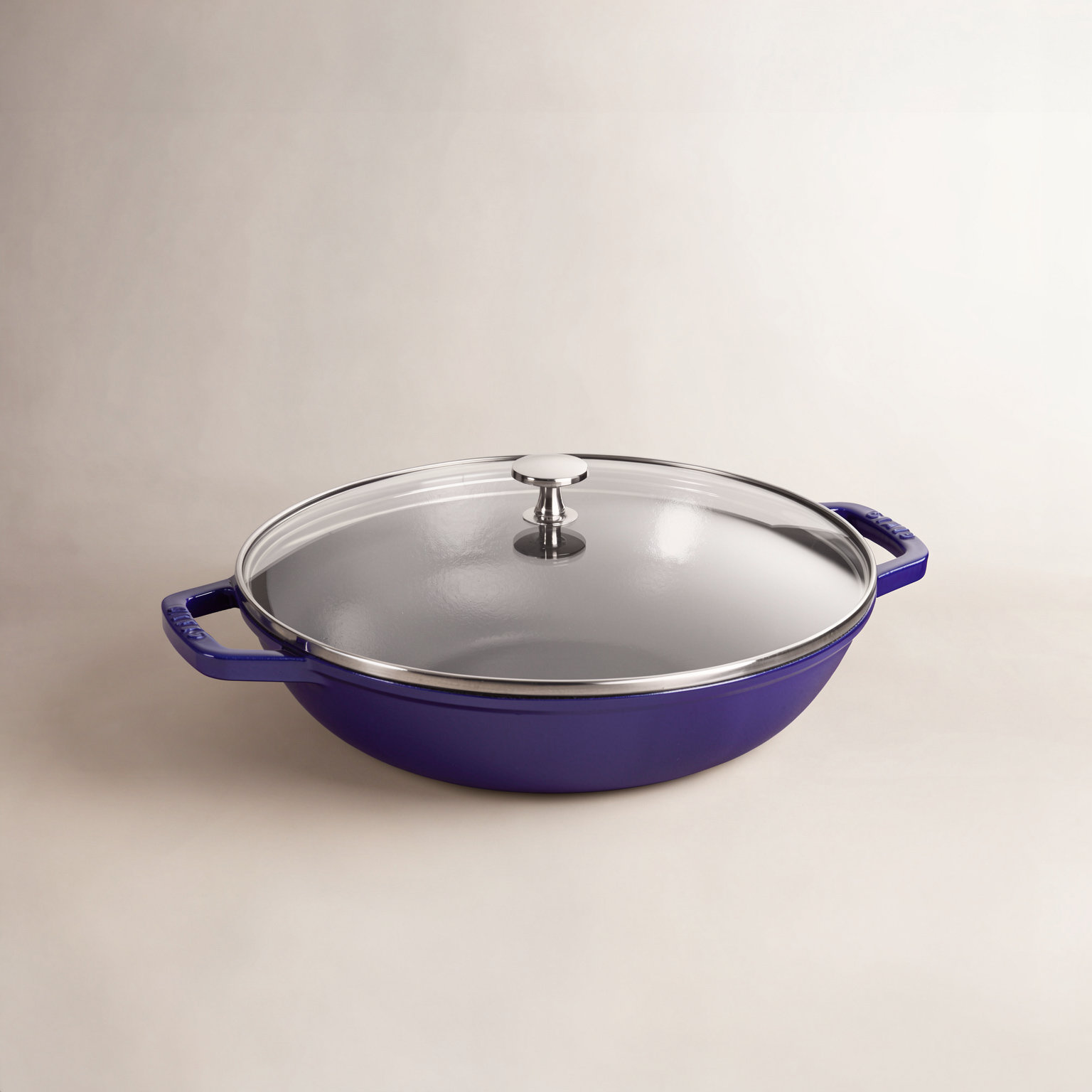 Staub Perfect Pan with Glass Lid, Dark Blue