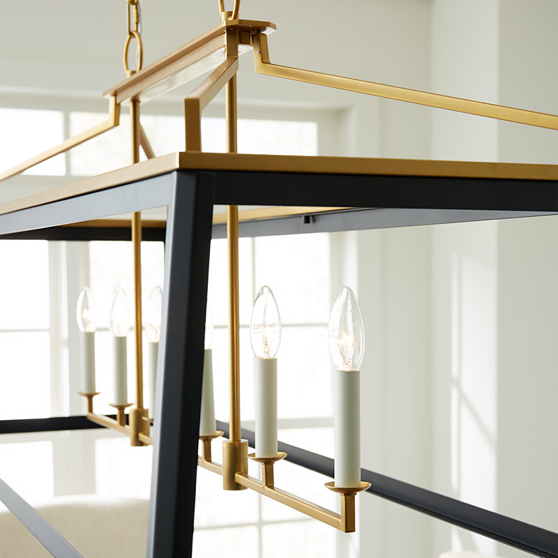 Carlow 6 - Light Chandelier, Midnight Black