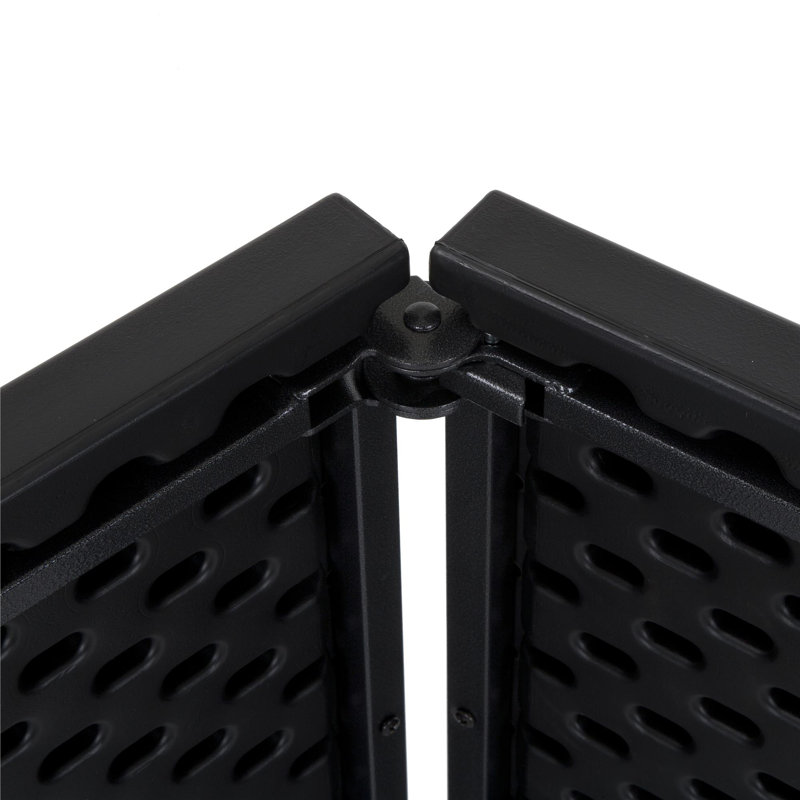 COSCO 8 ft. Fold-in-Half Banquet Table with Handle, Black