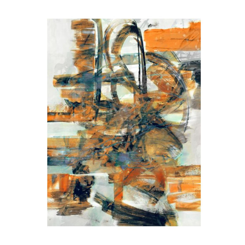 Orange Crush Painting by Dylan Grey, Image Brush Gel, 49" H x 36" W