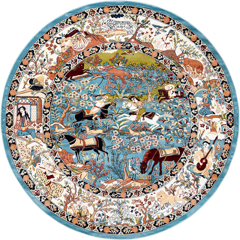Kelayeh Oriental Indoor Rug, Round 3'3"